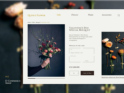 012 E-Commerce Shop ecommerce floral ui uichallenge