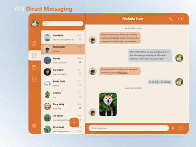 013 Direct Message dailyui direct messaging message app ui uichallenge