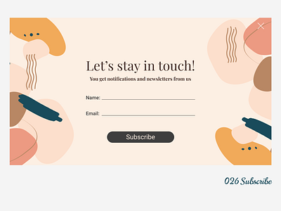 026 Subscribe dailyui illustration ui uichallenge