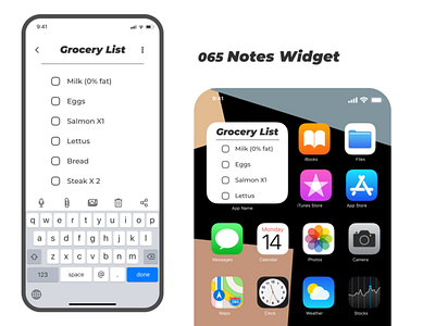 065 Notes Widget