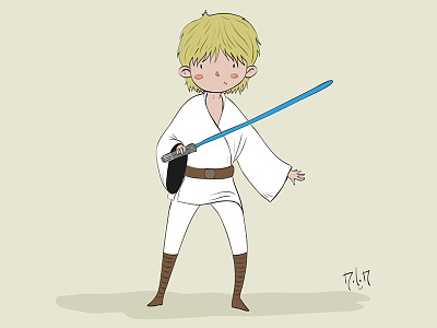 Luke Skywalker calendar character design illustration luke skywalker starwars