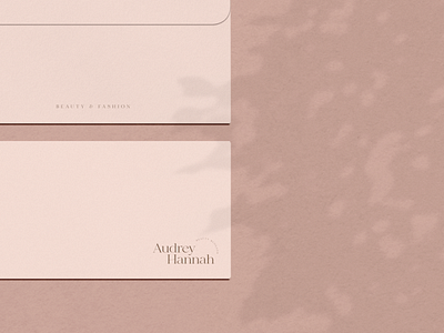 AUDREY HANNAH brand identity branding envelope