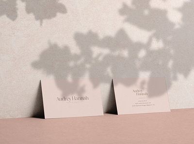 AUDREY HANNAH brand identity branding namecard