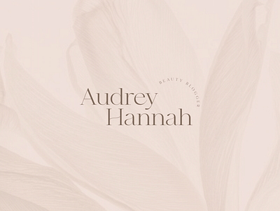 AUDREY HANNAH brand identity branding logo