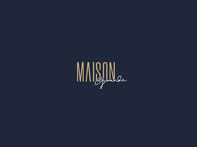 MAISON GRANDE brand identity branding logo typogaphy