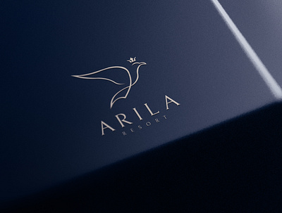 ARILA brand identity branding illustration logo resort typogaphy