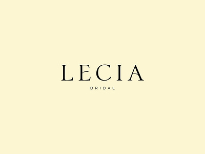 LECIA BRIDAL brand design brand identity brandguide branding bridal design illustration logo typogaphy vector