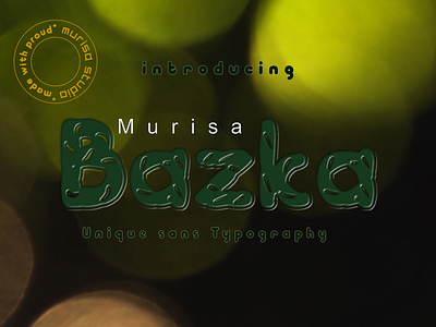 Murisa Bazka Font noise