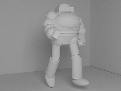 Robo Undies!!! Beginning Phase of 3D Figure 3d figure render robot whitey tighties