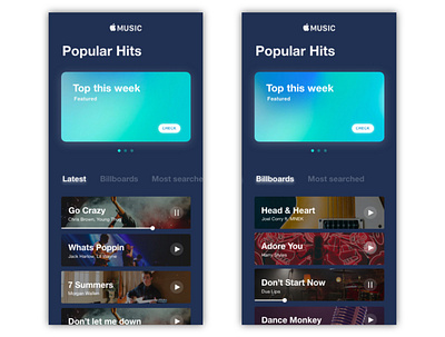 Redesign Concept - Apple Music app apple branding clean design google latest minimal mobile music music player simple song trend ux