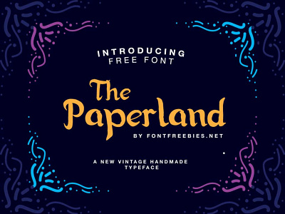 Paperland Typeface Free font free freebie freebies typeface