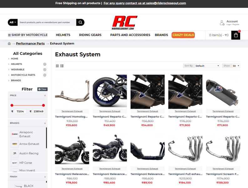 bike exhaust online