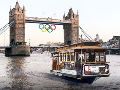 San Francisco In London Olympics boat cable car coffee london olympics san francisco water
