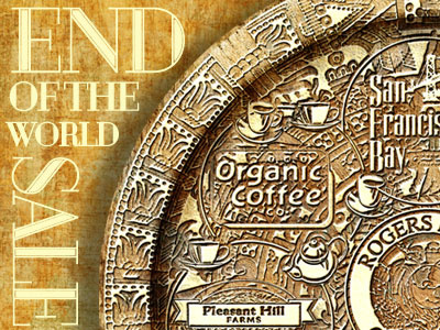 End of the world sale design illustration myan old sand tan