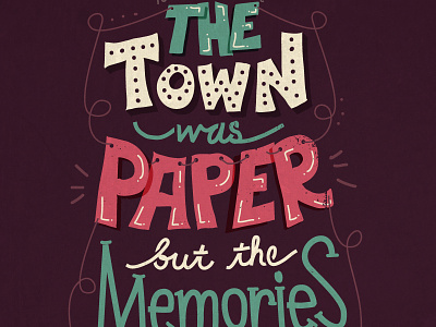 Paper Town hand lettering john green lettering nerdfighters paper towns typography