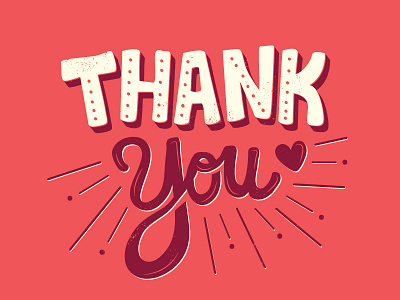 Thank you hand lettering handwritten type lettering thank you typography