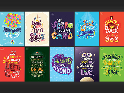 Pixar Quote Posters