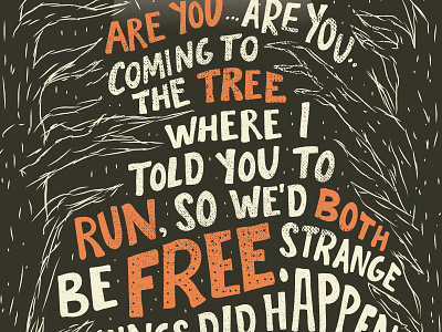 The Hanging Tree hand lettering hunger games katniss everdeen lettering mockingjay the hanging tree the hunger games typography