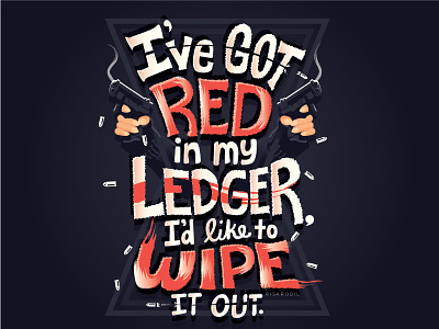 Red in my ledger avengers black widow hand lettering lettering marvel marvel cinematic universe mcu natasha romanoff typography
