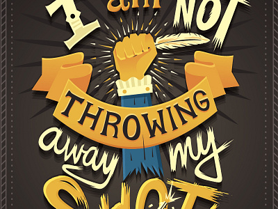 My Shot hamilton lettering musical typography