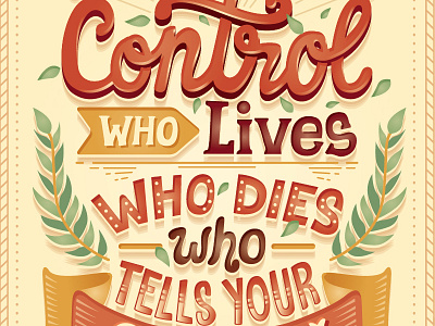 Who Lives, Who Dies, Who Tells Your Story hamilton lettering musical typography