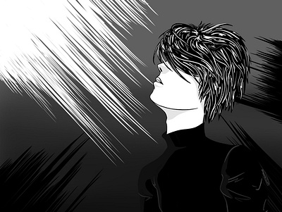 Finding the Light digital digital art illustration inking manga
