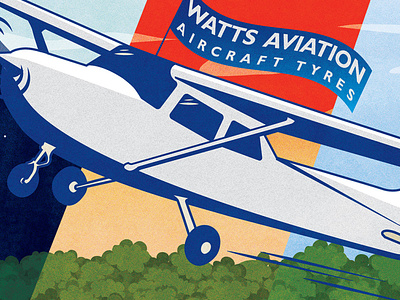 Watts Aviation | Illustration design digital digital art illustration
