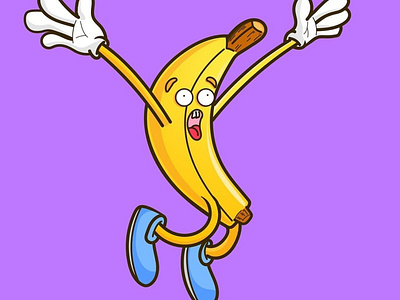 Bouncing Banana Illustration