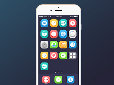 daily icon app application calendar concept geotagging interface ios map mobile task ui