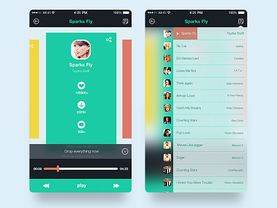 music player 5 app icon interface music player ui