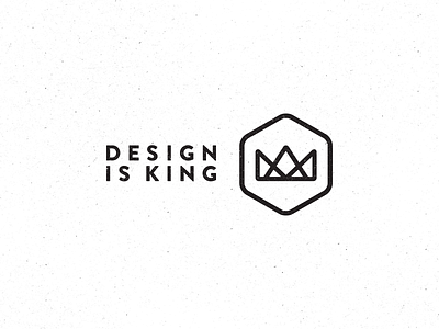Design is King Identity brand crown design graphic identity king logo mark shape type
