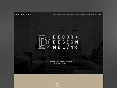 Decor+Design Melbourne 16 – Website decor design gold graphics interior melbourne ui ux website