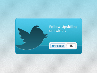 Large Twitter Button blue button follow social media twitter ui ui element web