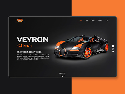 Bugatti Veyron UI