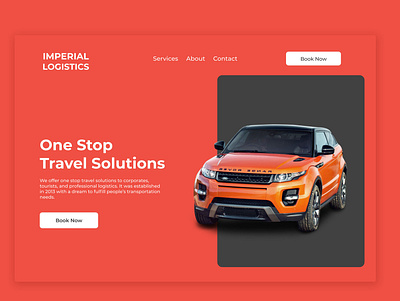 Car Rental Landing Page landing page design ui ux web