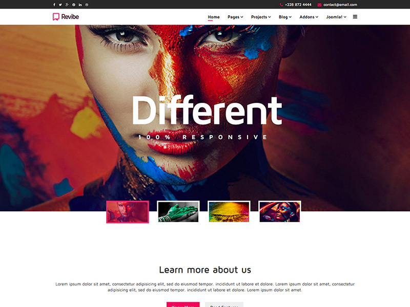 Revibe - Multipurpose Creative Joomla Template