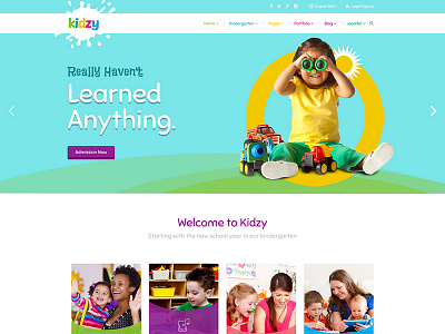 Kidzy - Joomla Template for Kindergartens and Elementary Schools creative elementary joomla joomshaper kids kindergartens multipurpose responsive schools template