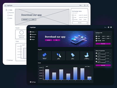 Homework for EPAM Designer’s Workbook app casestudy dashboard design designersworkbook typography ui