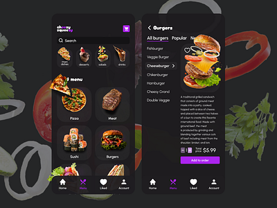 Food Delivery App app design designersworkbook mobile ui