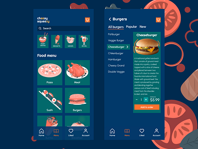 Food delivery app app design designersworkbook mobile ui