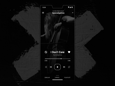 Music Player app dailyui mobile music player ui web