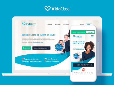 Vidaclass responsive web app healthcare responsive design web app