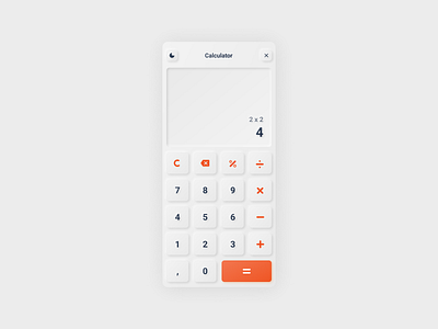 004 / Calculator Concept app dailyui design flat minimal ui uidesign ux vector web