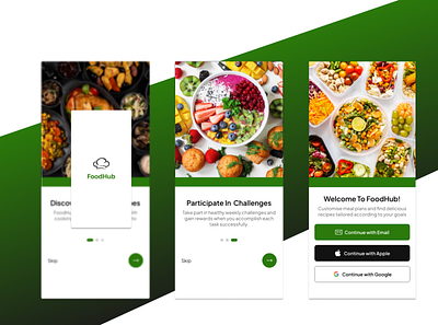 FoodHub UI app designer figma foodapp product product designer productdesign ui ux