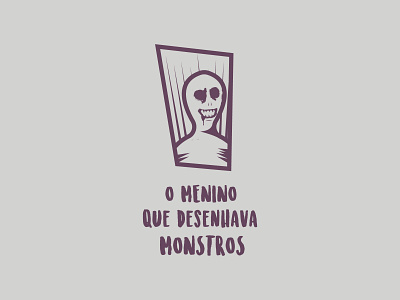 28th Logo, Book The Boy Who Drew Monsters: a Novel brand design livro logo