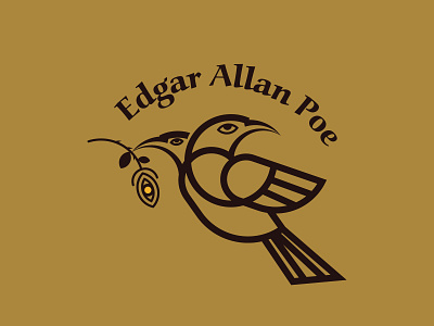 16th Logo, Book Edgar Allan Poe brandign conto designs livro logo