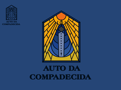 8th Logo, Book Auto da Compadecida (portuguese) ave book brand branding design designs logo saint