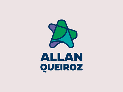 Allan Queiroz brand brandign logo logodesign social star