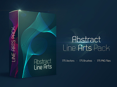 Abstract Line Arts Pack FREE abstract brush colorful eps free geometric line product resource stock vector wavy