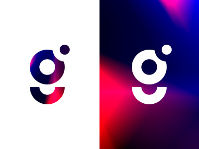 G Logo Exploration alphabet circle color dot g logo geometric gif gradient gradienta graph graphic leaks letter light logo monogram noise smile typography